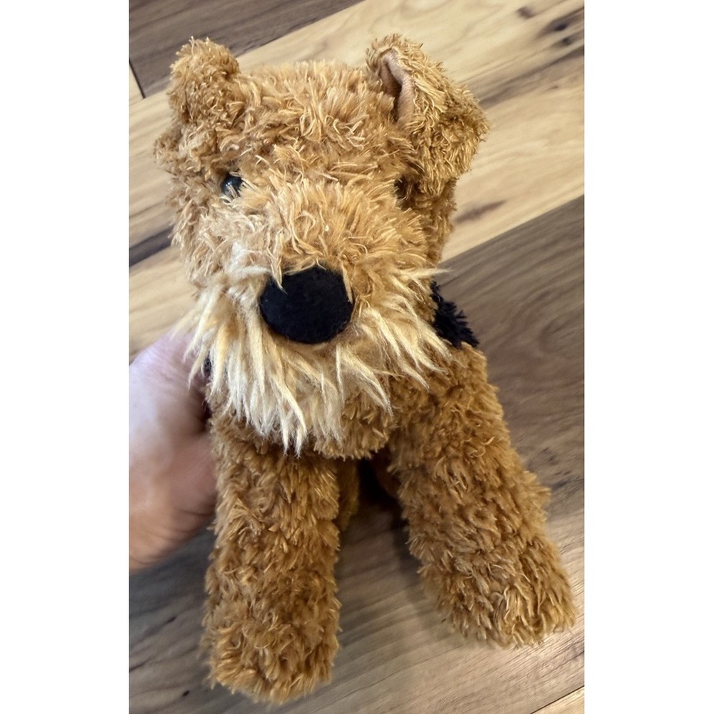 Douglas Cuddle Toys Airedale Terrier Dog Plush Kohair 533 B1281 Tan Black